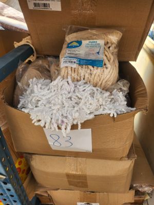 Lot de franges et têtes de balai de lavage professionnelles