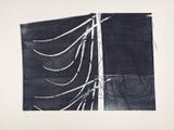 an image of a black and white drawing of a telephone pole