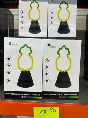Lot de 10 lampes enceinte ananas