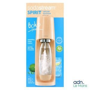 sodastream spirite soda dispenser with a bottle of soda