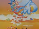 une affiche du film d'animation « Aladdin »