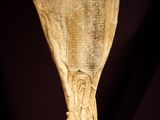 an image of a vase on a table with a black background
