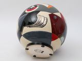 an image of a soccer ball on a white surface