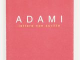 a pink book with the words adam written on it