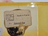 a label that says made in france on a piece of glass
