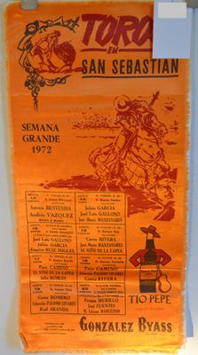 a newspaper with a picture of a man riding a horse on it