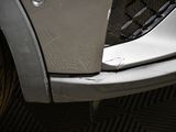 a close up of the front bumper of a car