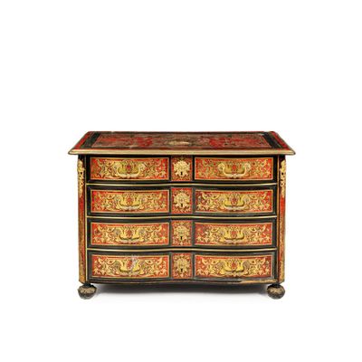 COMMODE EN BOIS ÉBONISÉ ET MÉTAL DORÉ, FRANCE, FIN DU 19E SI…