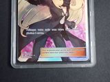 a card with a picture of a girl and a cat