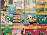 a lot of comics on the table together