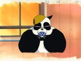 dessin humoristique représentant un chat avec une tasse de café dans la gueule