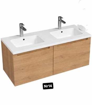 Meuble de salle de bain avec duble vasque de 120 cm.