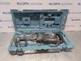 a blue tool box with tools inside of it sitting on a table