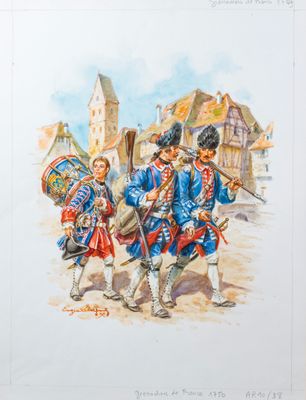 an image of a painting of a group of men in uniform