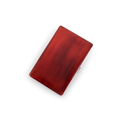 Jean Trotain - AnnÉES 1925 ÉTui À Cigarettes Laque Rouge