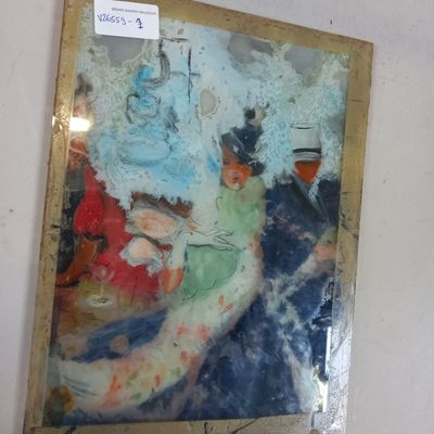une photo d'un tableau accroché au mur