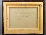 an old picture frame with a message written on it