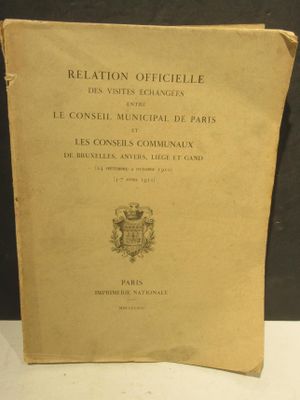 Ouvrage Broche, Relation Officielle Des Visites Echang…