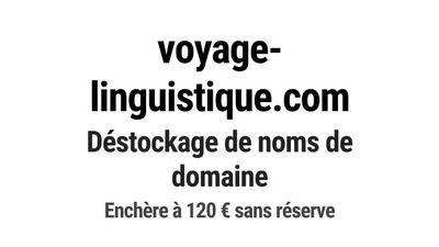 Nom de domaine voyage-linguistique.