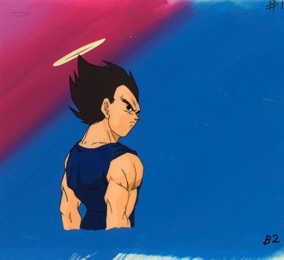 animation : cellule de production d'animation représentant Gohan, tirée de Dragon Ball
