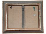 an image of a painting of a window with a number on it