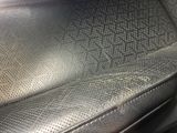 a close up of a seat in a car