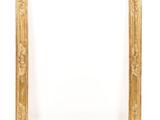 a gold frame with a white background