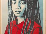une image représentant une affiche sur laquelle figure une femme aux dreadlocks
