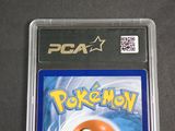a close up of a pokemon card on a table