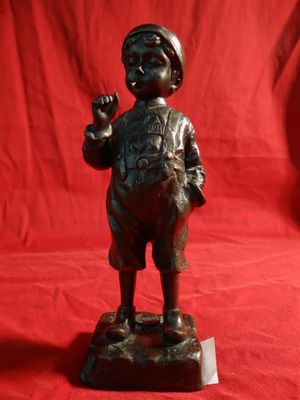 "Le petit fumeur" sujet bronze, réédition (Schmidt Felling) … - Photo 1