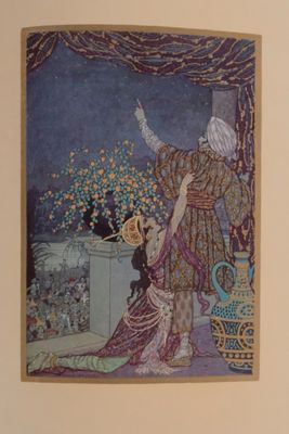 a picture of a painting on the wall of a room