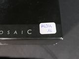 a black box with a sticker on it sitting on a table