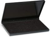 a black box with a black lid on a white background