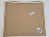 a close up of a piece of cardboard with stickers on it