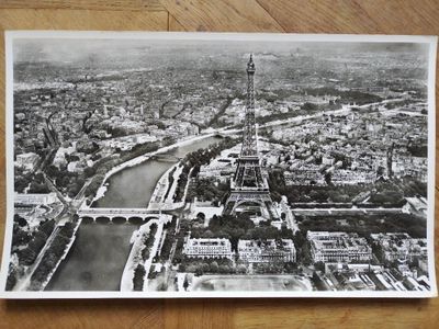 black and white photograph of an aerial view of a city
