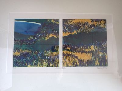 Pauline MACEY, Mountain lake, gravure, SBD, titrée et numéro…
