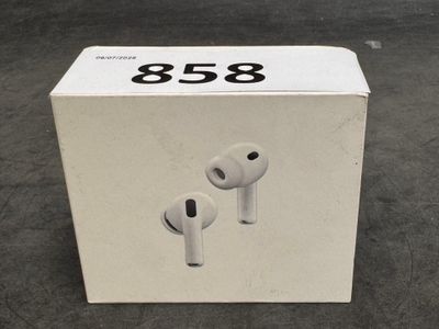 a box with a pair of airpods in it