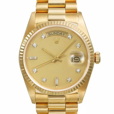 Rolex Day-Date 18038A « Ghost » — 10 index diamants, circa 1…