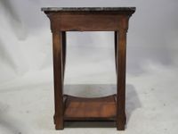 Console rectangulaire en bois et placage, le plateau en marb… (photo 5)