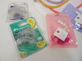 several items that are sitting on a white table