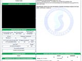 a close up of a document with a barcode on it