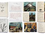 de nombreuses images différentes d'un livre sur lequel figurent des inscriptions