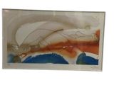 an image of a painting of a woman laying down on a bed