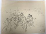 an image of a drawing of a group of people on a beach