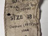 a close up of a piece of cloth with a tag on it