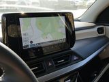 a car dashboard with a gps device in it
