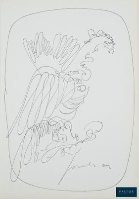 an image of a drawing of a bird on a white background