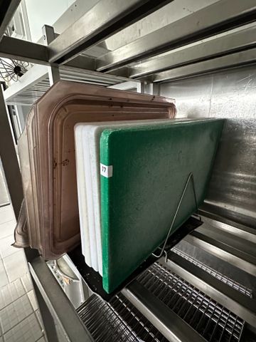 5 planches à découper polypropylène
