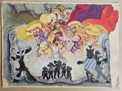 Projet de décor de theatre des années 30