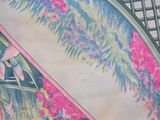 a close up of a surfboard with a design on it